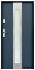 MAßGEFERTIGTE AUßENTÜR W11 80/90 WEIß ANTHRAZIT