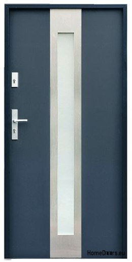 MAßGEFERTIGTE AUßENTÜR W11 80/90 WEIß ANTHRAZIT