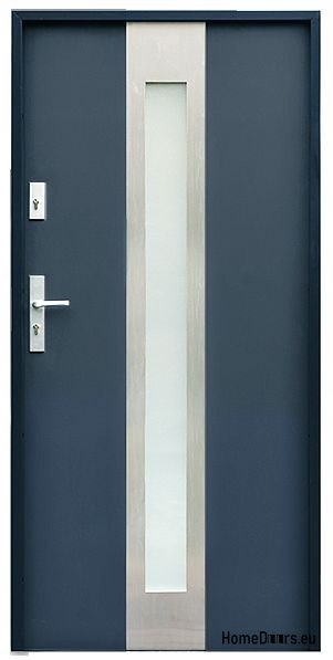 MAßGEFERTIGTE AUßENTÜR W11 80/90 WEIß ANTHRAZIT MAßGEFERTIGTE AUßENTÜR W11 80/90 WEIß ANTHRAZIT