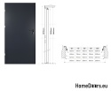 TECHNISCHE AUßENTÜREN 40mm 60/70/80/90/100/110 5 Farben