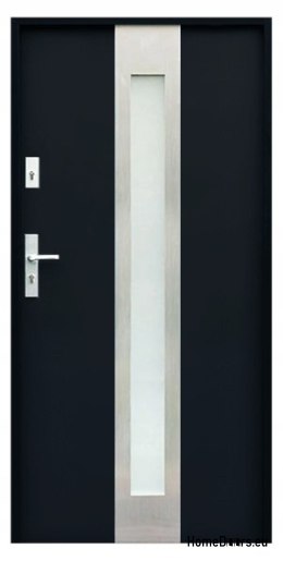 MAßGEFERTIGTE AUßENTÜREN W11 90 SCHWARZ, SCHAUMSTOFF
