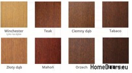 Außentüren Eiche Holz 75 mm Frej-P