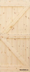 HÖLZERNE SCHLIESSTÜREN AUS ZIRBENHOLZ LOFT RUSTIKAL K 90
