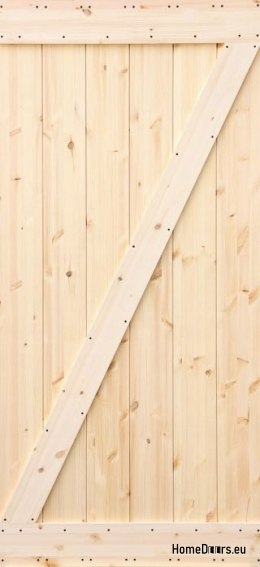 HOLZ KIEFER SCHIEBETÜR LOFT RUSTIKAL Z 90