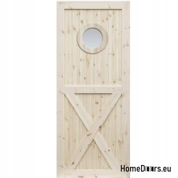 HOLZKIEFER GEKNOTETE TÜREN RADEX LOFT OX 70
