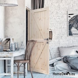 ROHHOLZ GEKNOTETE TÜREN RADEX LOFT II 70