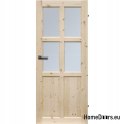 GEKNOTETE GLASIERTE TÜREN KIEFER RADEX BERGEN 4S 60