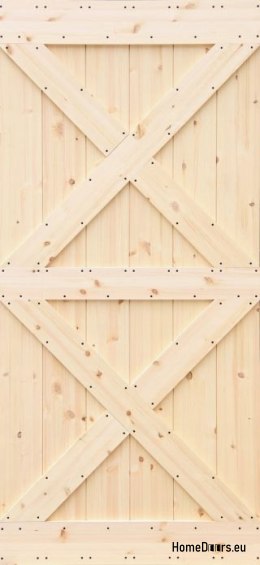PINE SCHIEBETÜREN LOFT RUSTIKAL XX 90
