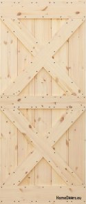 PINE SCHIEBETÜREN LOFT RUSTIKAL XX 90