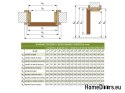 Verstellbarer Rahmen MDF OR-1, 220-240 mm