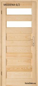 Badezimmertür aus Holz aus Kiefer MODENA 60/70/80/90