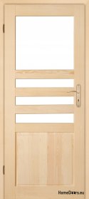 Zimmertür aus Holz aus Kiefernholz ZEBRA 60/70/80/90