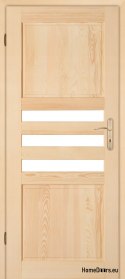 Zimmertür aus Holz aus Kiefernholz ZEBRA 60/70/80/90