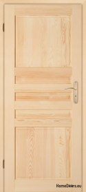 Zimmertür aus Holz aus Kiefernholz ZEBRA 60/70/80/90