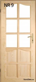 Innentüren aus Holz-Kiefernholz Nr. 10 60/70/80/90