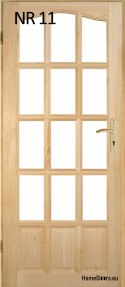 Innentüren aus Holz-Kiefernholz Nr. 10 60/70/80/90