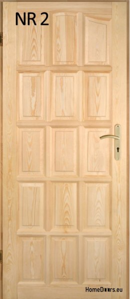 Innentüren aus Holzholz aus Kiefernholz Nr. 2 60/70/80/90