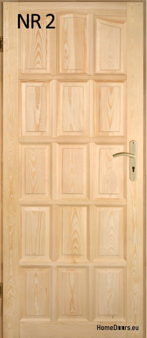 Innentüren aus Holzholz aus Kiefernholz Nr. 2 60/70/80/90
