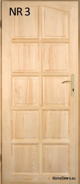 Innentüren aus Holz-Kiefernholz Nr. 3 60/70/80/90