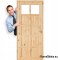 Tür zum Badezimmer WC geknotetes Holz BACA 60/70/80/90