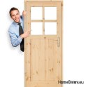 Tür zum Badezimmer WC Kiefer roh JUHAS 60/70/80/90
