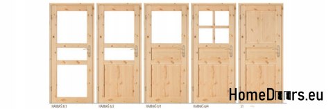 Tür zum Zimmer Holz roh HARNAŚ 60/70/80/90 Tür zum Zimmer Holz roh HARNAŚ 60/70/80/90