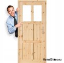 Türen für WC Kieferngeknotetes Holz GAZDA 60/70/80/90