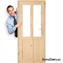 Türen für WC Kieferngeknotetes Holz GAZDA 60/70/80/90
