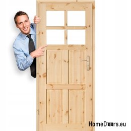 Türen für WC Kieferngeknotetes Holz GAZDA 60/70/80/90