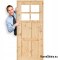 Türen für WC Kieferngeknotetes Holz GAZDA 60/70/80/90