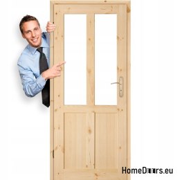 Tür zu Zimmer Kieferngeknotetes Holz GAZDA 60/70/80/90