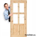 Tür zu Zimmer Kieferngeknotetes Holz GAZDA 60/70/80/90