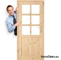 Tür zu Zimmer Kieferngeknotetes Holz GAZDA 60/70/80/90