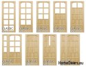 Massive Kieferntüren 60/70/80/90 mit Rahmen STOLGEN LS7
