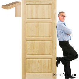 Holztür mit Rahmen manhattan TR1 60/70/80/90