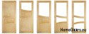 Rohholztüren mit Rahmen STOLGEN SL4 60/70/80/90