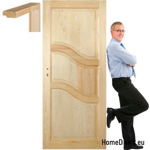 Rohe Kieferntüren mit Rahmen STOLGEN PS1 60/70/80/90