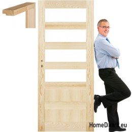 Rohe Kieferntüren mit Rahmen STOLGEN NV5 60/70/80/90