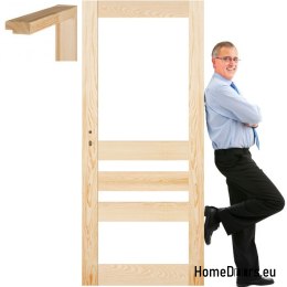 Rohe Kieferntüren mit Rahmen STOLGEN CR2 60/70/80/90