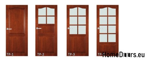 Holztür mit Rahmen Lackglas TP3 80 Holztür mit Rahmen Lackglas TP3 80