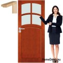 Holztüren mit Glasrahmenfarbe VN3 90
