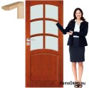 Holztüren mit Glasrahmenfarbe VN4 60