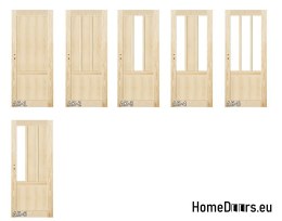 Massive Kieferntüren mit Rahmen STOLGEN AK2 60/70/80/90