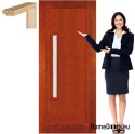 Holztürrahmen Glaslack ST1 60