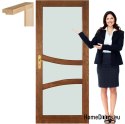 Holzflügelrahmen Glaslack SL5 70
