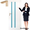 Holzflügelrahmen Farbe Glas OV6 80