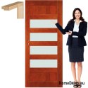 Holztüren mit Glasrahmenlack NV8 90