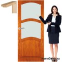 Holztüren mit Glasrahmenlack MD3 70