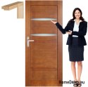 Holzflügel mit Rahmen für Badezimmer MK3 90