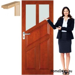 Holztür mit Rahmen für Bad-WC FR7 60